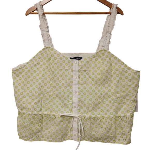 Modcloth Tops - NWT ModCloth Darling for the Prairie Peplum Tank Top Cottage Core Retro Size 1X